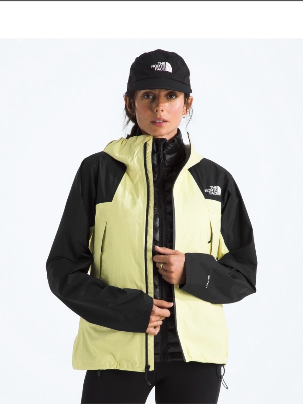 The North Face Ridgelite WP Jacket Women's Lemon Mist/TNF Black size US S